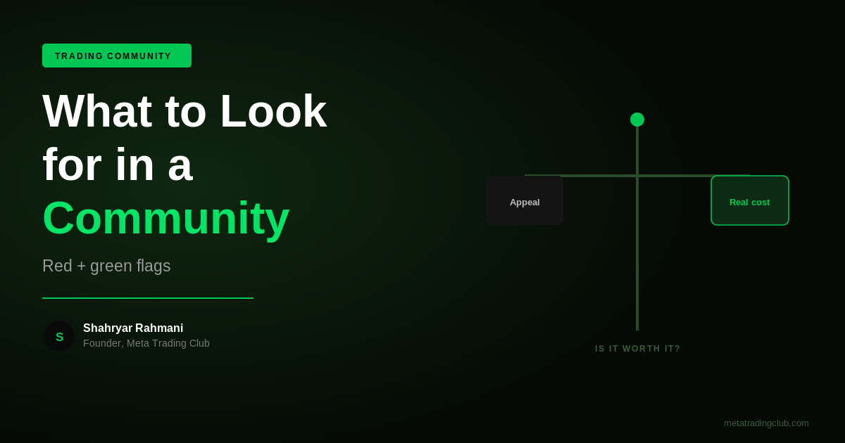 What to Look for in a Trading Community (Red Flags + Green Flags) - Meta Trading Club