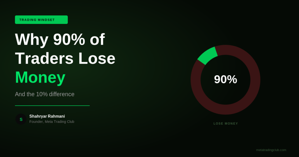 Why 90% of Traders Lose Money (And the 3 Things That Separate the 10%) - Meta Trading Club