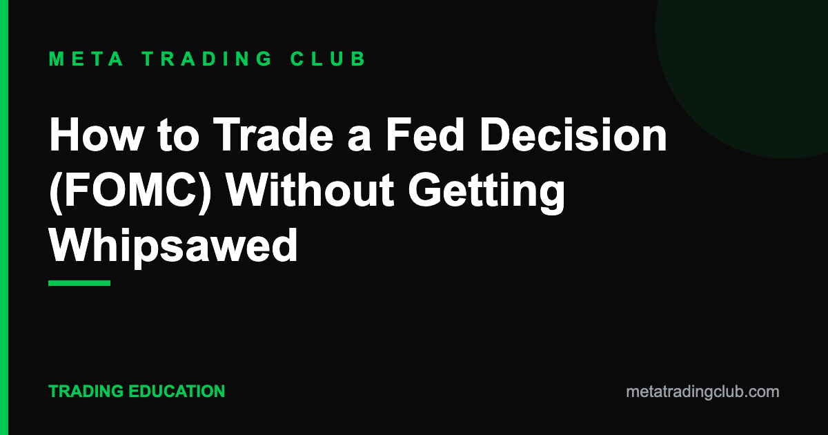 How to Trade a Fed Decision (FOMC) Without Getting Whipsawed