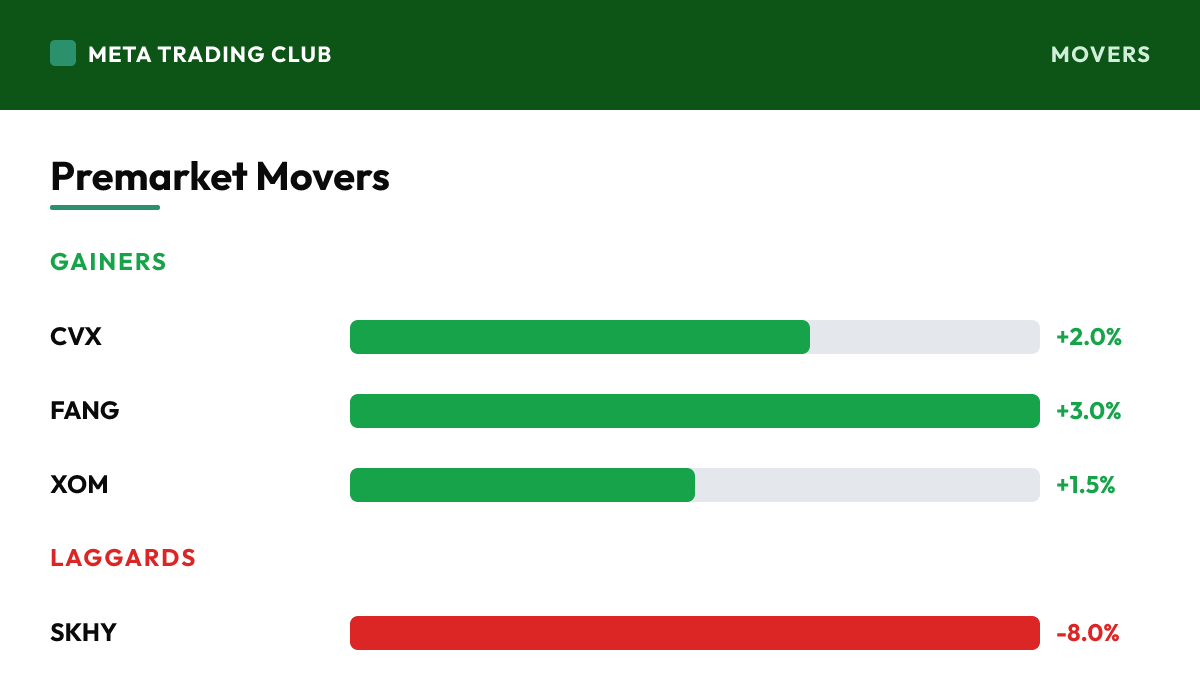 Premarket gainers and laggards Monday, July 13, 2026