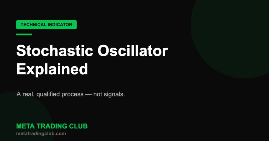 Stochastic oscillator explained, %K %D vs RSI — Meta Trading Club guide