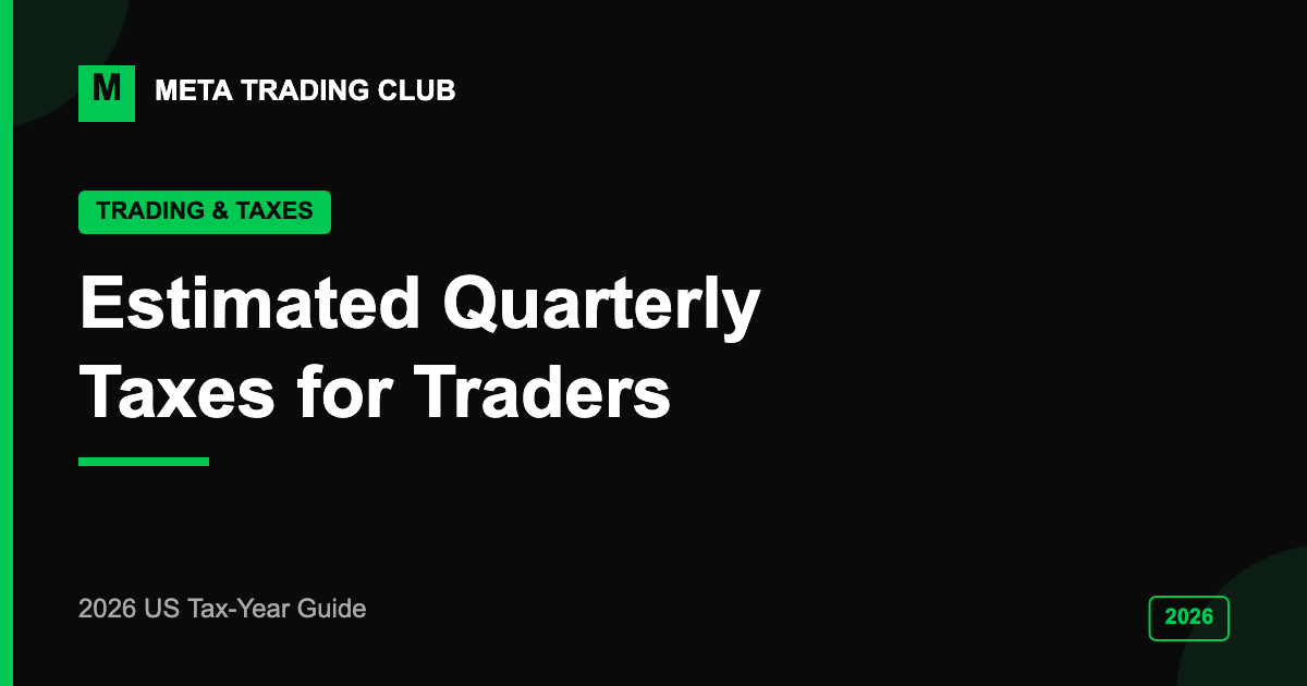 Estimated quarterly taxes for traders explained 2026 — Meta Trading Club