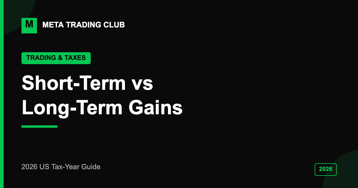 Short-term vs long-term capital gains for traders 2026 — Meta Trading Club