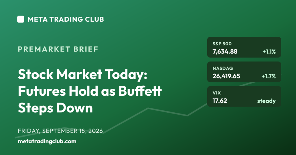 Stock Market Today: Futures Hold as Buffett Steps Down — MTC Premarket Brief