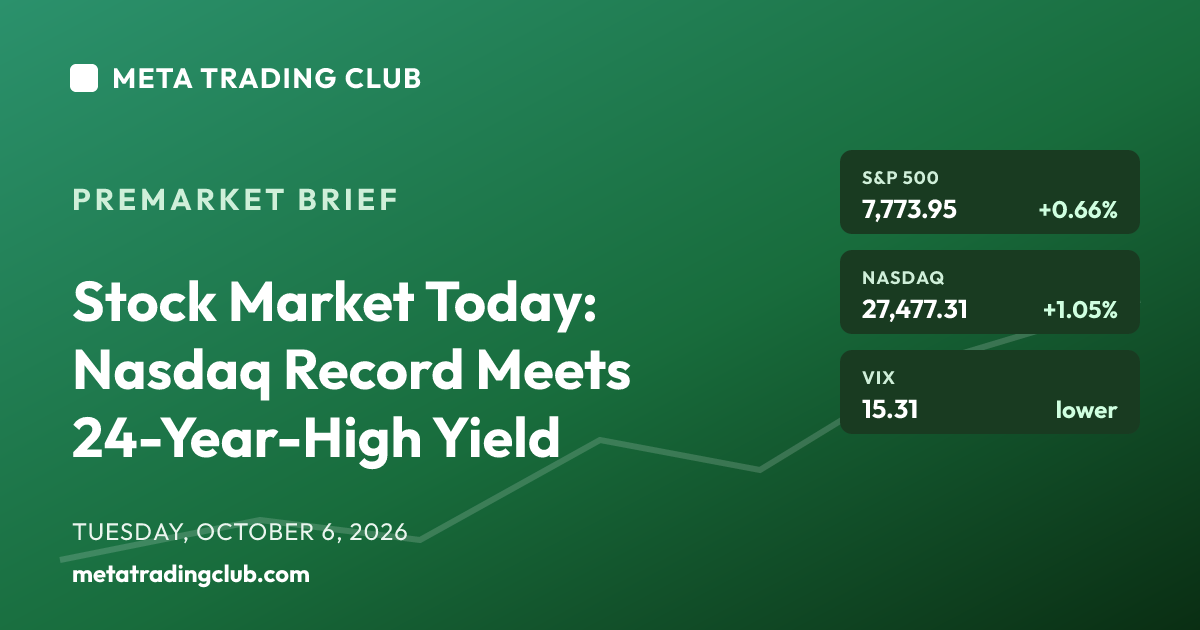 MTC Premarket Brief Tuesday, October 6, 2026