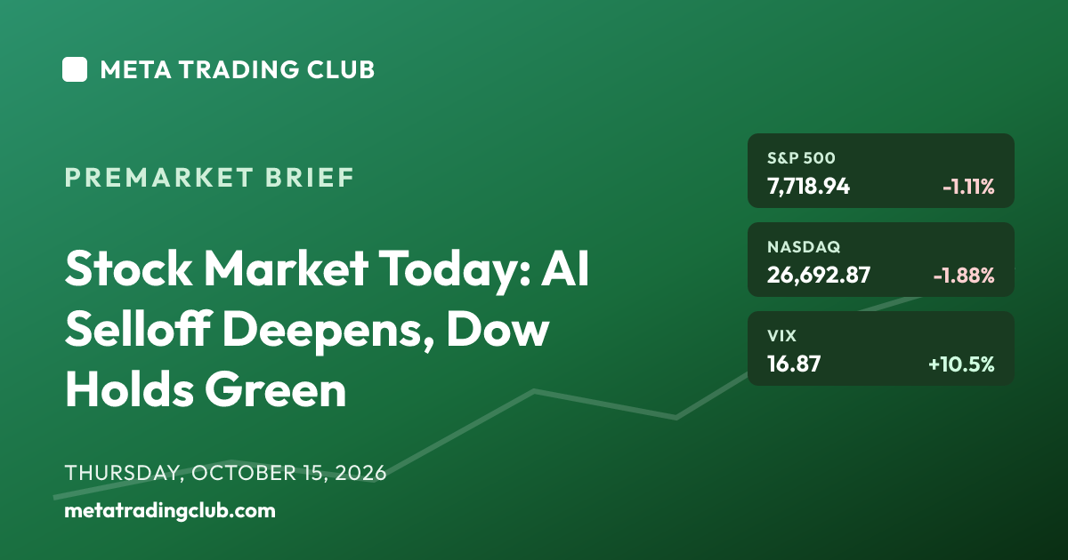 MTC Premarket Brief Thursday, October 15, 2026